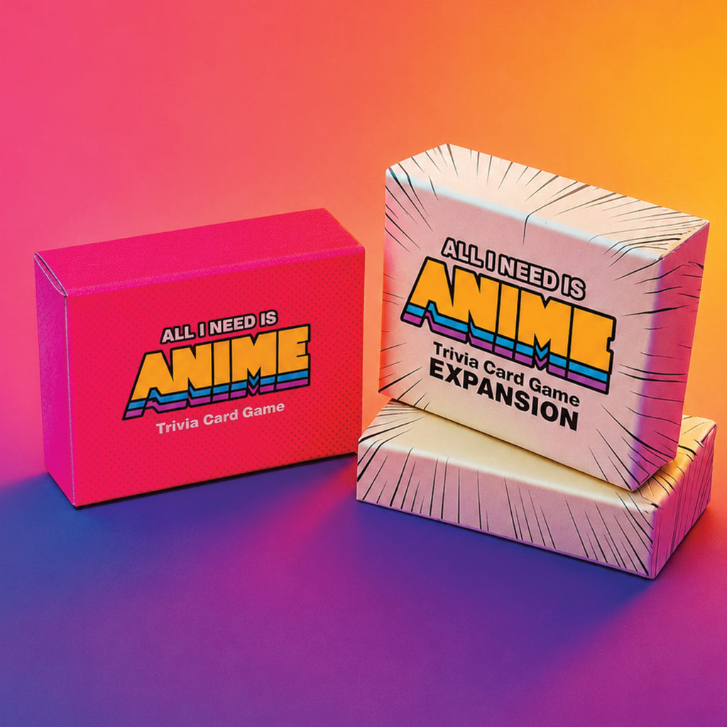 All I Need is ANIME base game and expansion boxes