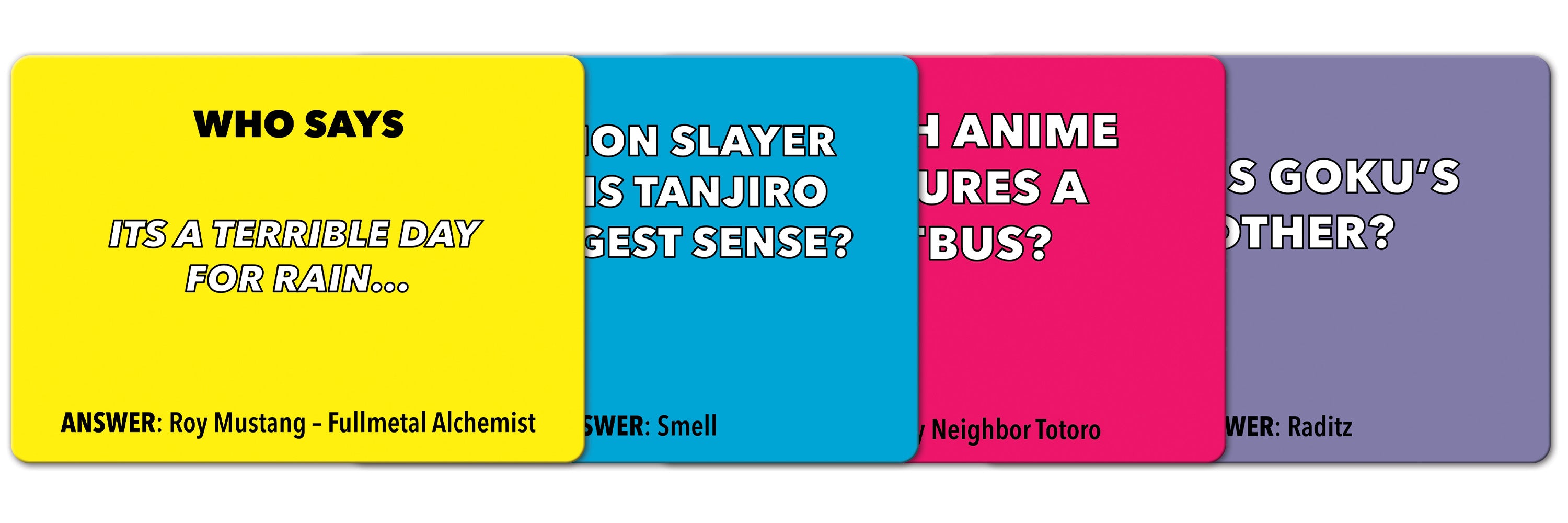 Anime Trivia Base Game + Expansion Bundle
